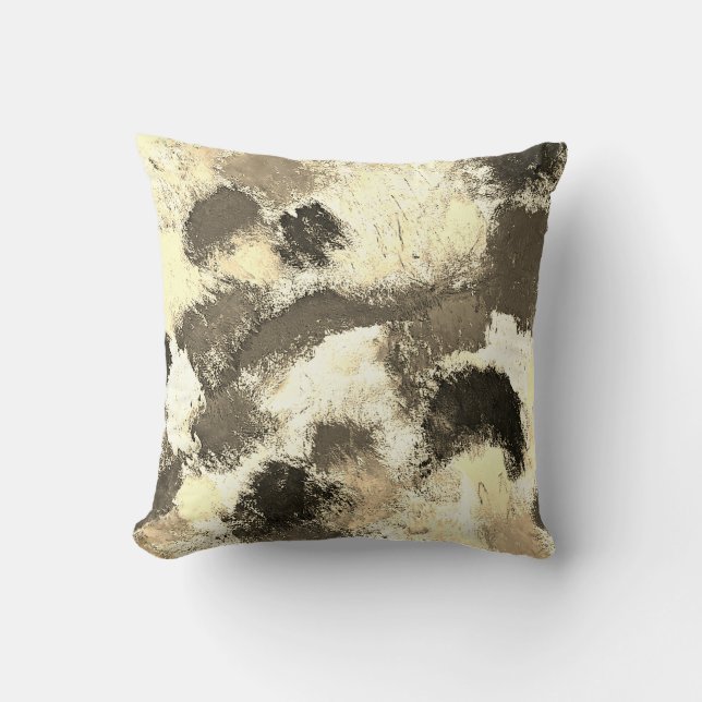 Coussin Pastel Color Splash Art Abstrait (Recto)