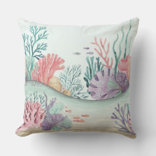 Coussin Pastel Coral Reef