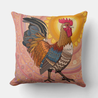 Coussin pastel du lever du soleil