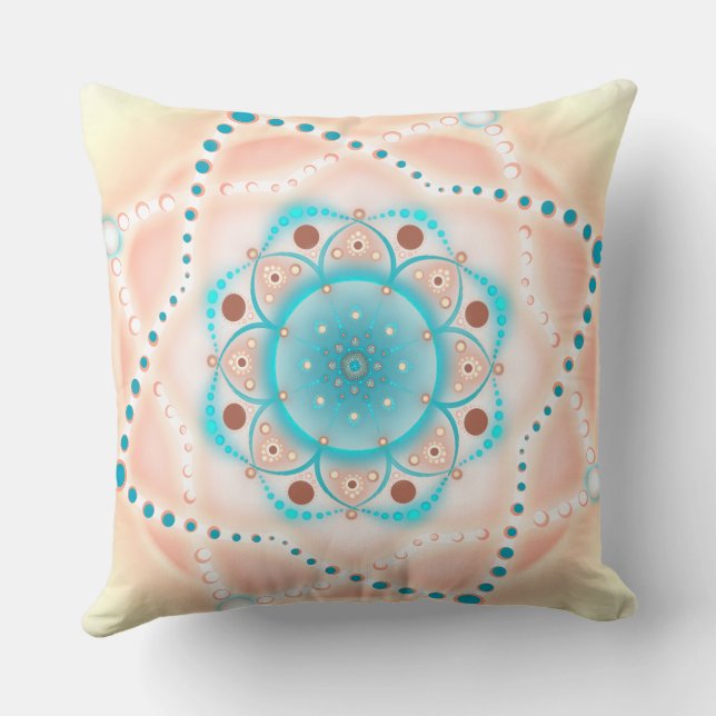 Coussin Pastel Floral Mandala (Verso)