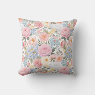 Coussin Pastel Floral Medley Motif