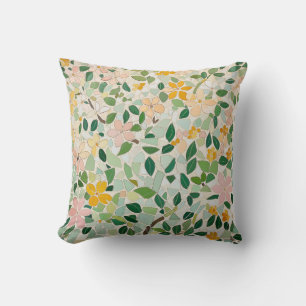 Coussin Pastel Floral Mosaic Garden