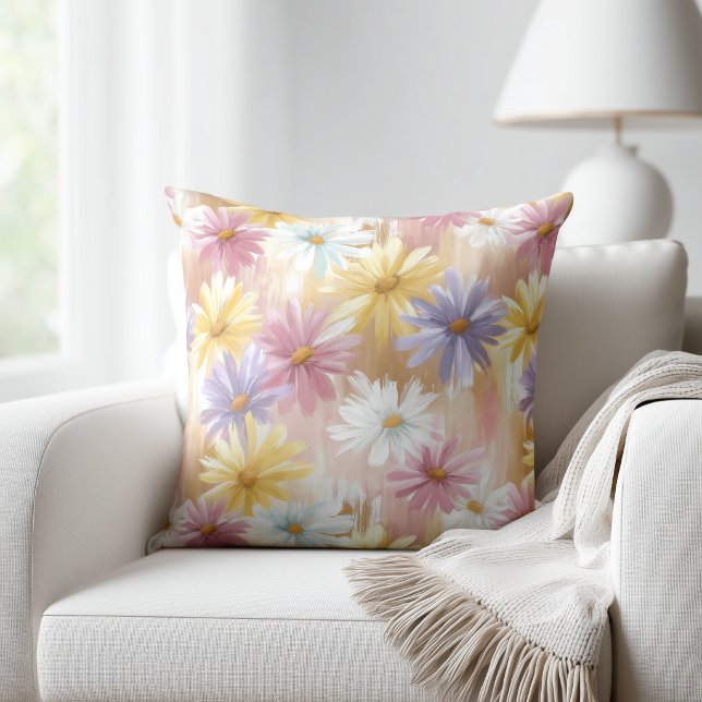 Coussin Pastel Flowers (Créateur téléchargé)