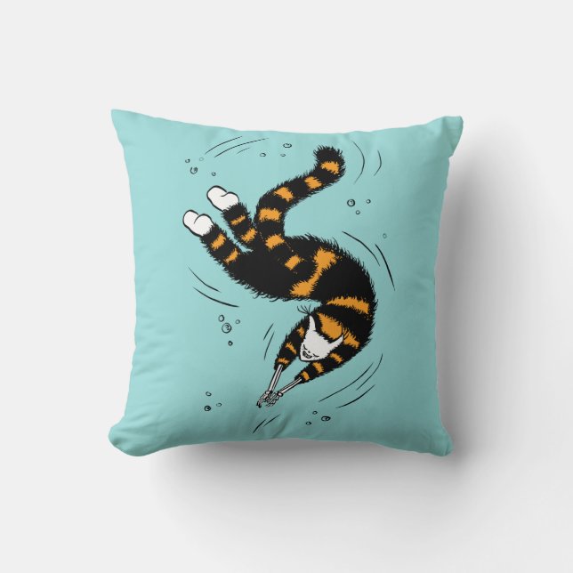 Coussin Pastel Goth Chat Skeleton (Recto)