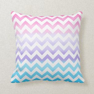 Coussin Pastel Ombre de zigzag