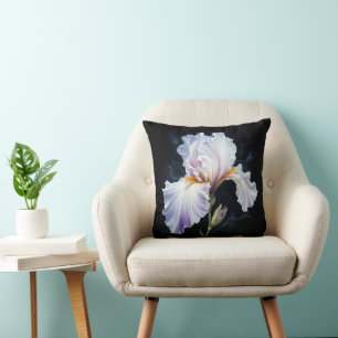 Coussin Pastel Purple Iris Blossom