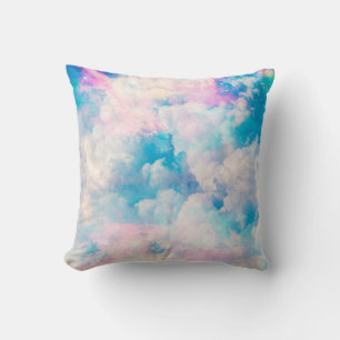 Coussin Pastel Rainbow Ciel nuageux