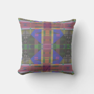 Coussin Pastel rainbow Colorful Geometric