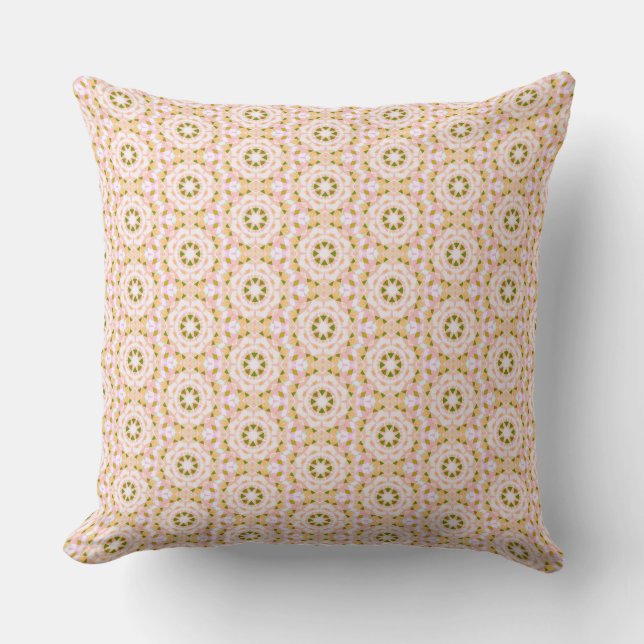 Coussin Pastel Rose Printemps Green Star Dopamine Décor Gi (Recto)