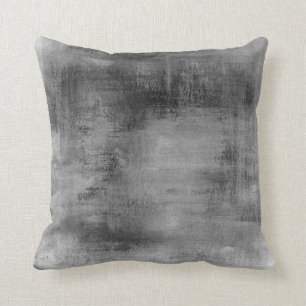 Coussin Pastel sale gris noir vintage affligé