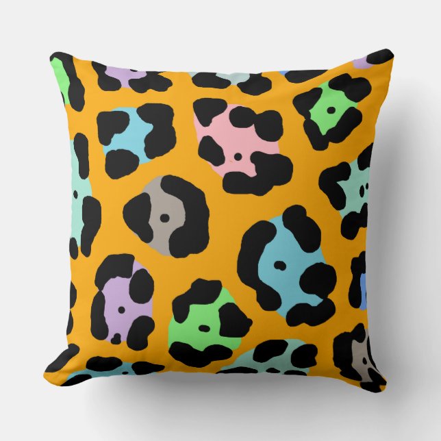 Coussin Pastel Spots Jaguar (Recto)