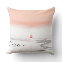 Pastel Sunrise Avec Goélands