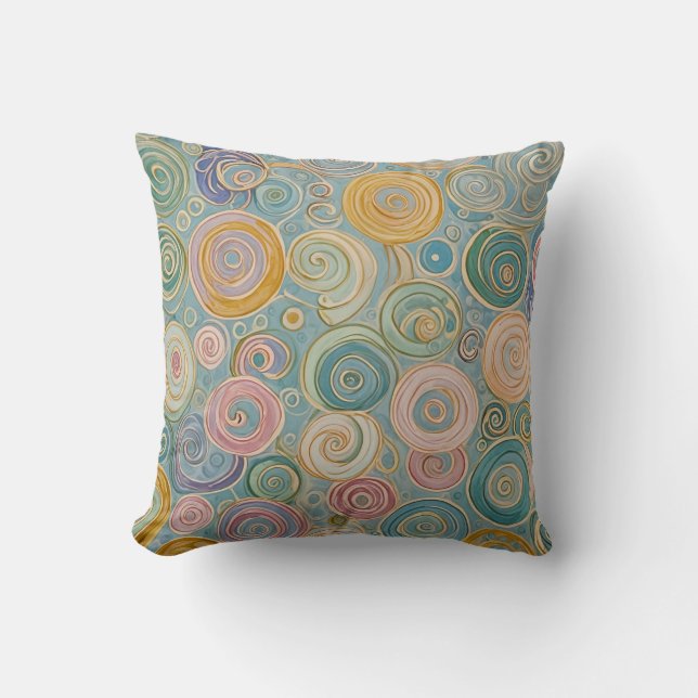 Coussin Pastel Swirls (Recto)