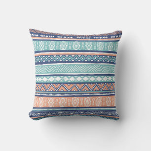 Coussin Pastel tribal Navajo : motif sans soudure.