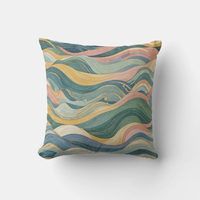 Coussin Pastel Waves (Recto)