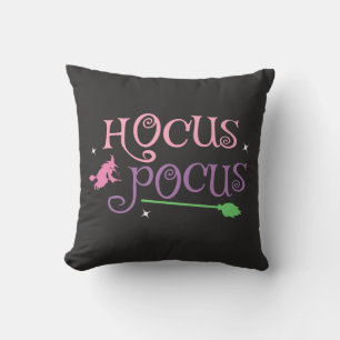 Coussin Pastel Witch Hocus Pocus Halloween Broomstick