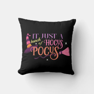 Coussin Pastel Witch Hocus Pocus Halloween Casquette Broom