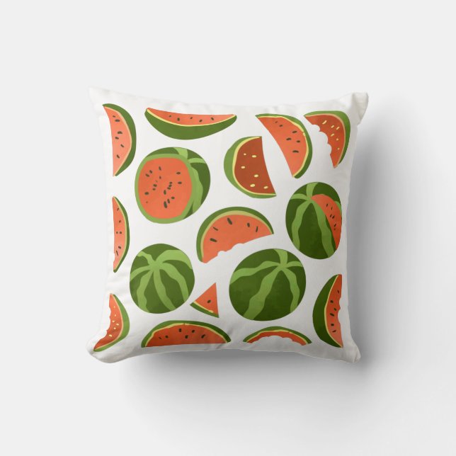 Coussin Pastèque juteuse (Recto)