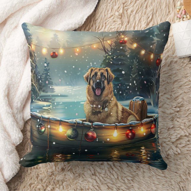 Coussin Pasteur anatolien Noël Festive Voyage (Couverture)
