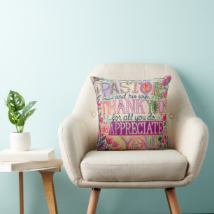 Coussin ✝️ Pasteur Anniversaire de l'appréciation de l'épo
