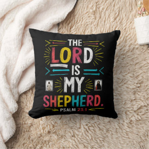 Coussin Pasteur divin : Bible Verse Art
