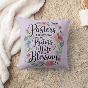 Coussin ✝️ Pasteurs Femme Appréciation Cadeau Bénédiction