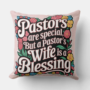Coussin ✝️ Pasteurs Femme Appréciation Cadeau Bénédiction 