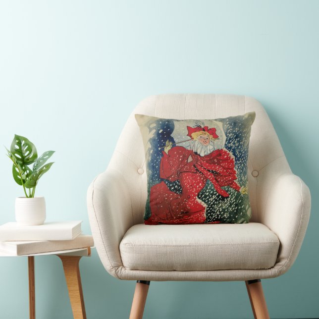 Coussin Pastilles Geraudel Art Nouveau vintage (Chaise)
