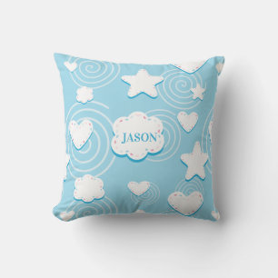 Coussin Patch Coeurs Et Étoiles