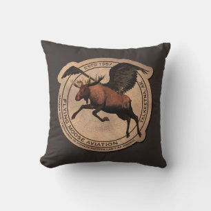 Coussin Patch d'aviation spécial Op Flying Moose