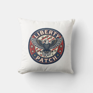 Coussin Patch de liberté patriotique Broderie