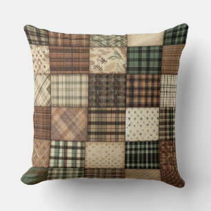 Coussin Patchwork à plaid