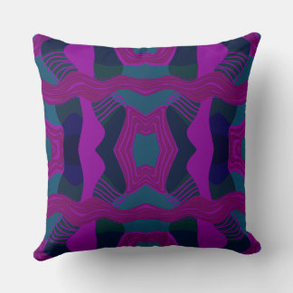 Coussin Patchwork africain psychédélique : Turquoise Magen