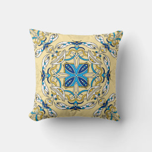 Coussin Patchwork Arabe Floral Texture Vintage