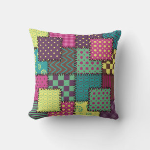 Coussin Patchwork : Arrière - plan Motif divers
