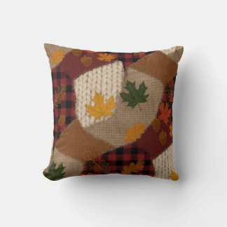 Coussin Patchwork d'automne confortable