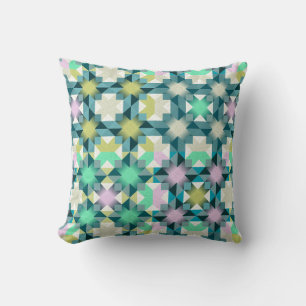 Coussin Patchwork des aurores boréales