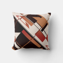 Patchwork Diagonal dans les tons orange Beige noir