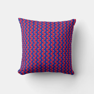 Coussin Patchwork Haïti Motif du drapeau