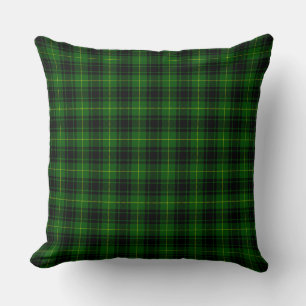 Coussin Pâte verte de tartan MacArthur