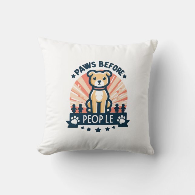 Coussin Pâtes Avant Les Gens Mignonne Animateur Décor Mais (Recto)