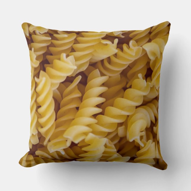 Coussin Pâtes Fusilli Nouilles (Recto)