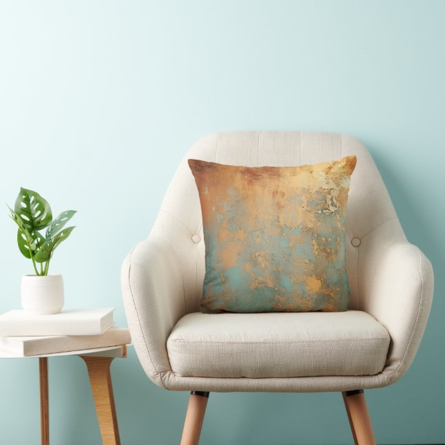 Coussin Patina de cuivre rustique (Chaise)