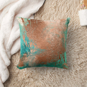 Coussin Patina en cuivre