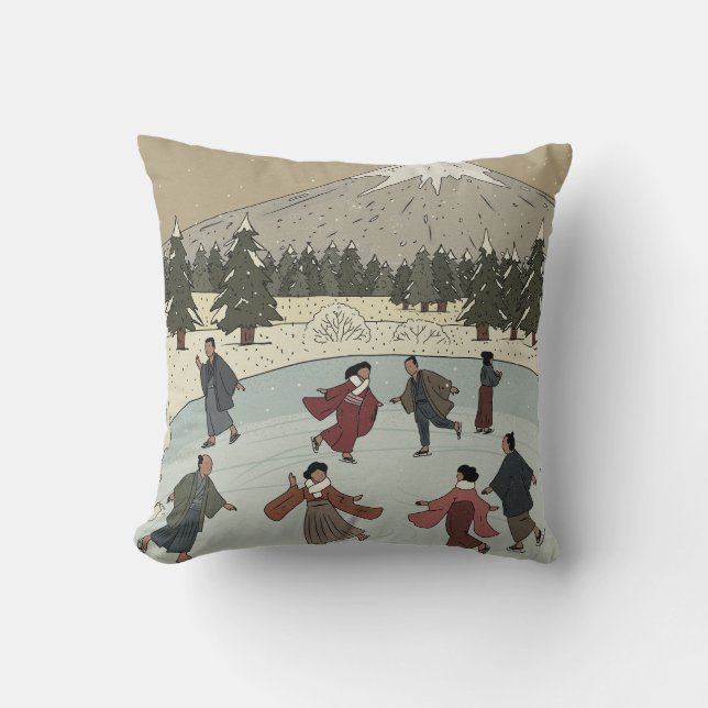 Coussin Patinage sur glace saisonnier (Recto)