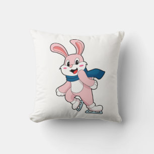 Coussin Patinage sur glace sur lapin Patins sur glace