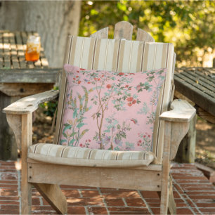 Coussin Patio Chinoiserie Rose