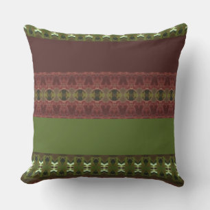 Coussin Patio De Concepteur Brown Et Vert