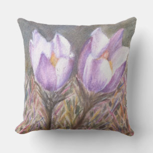 COUSSIN PATIO DE FLEURS DE COURSE DE PRINTEMPS PURPLE