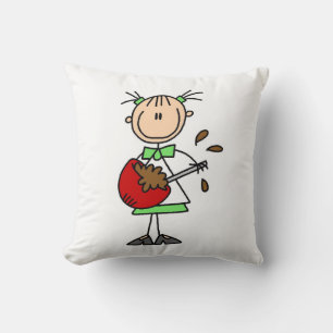 Coussin Pâtissier en bonhomme allumette mélangeant la pâte